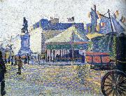 Paul Signac place clichy oil painting